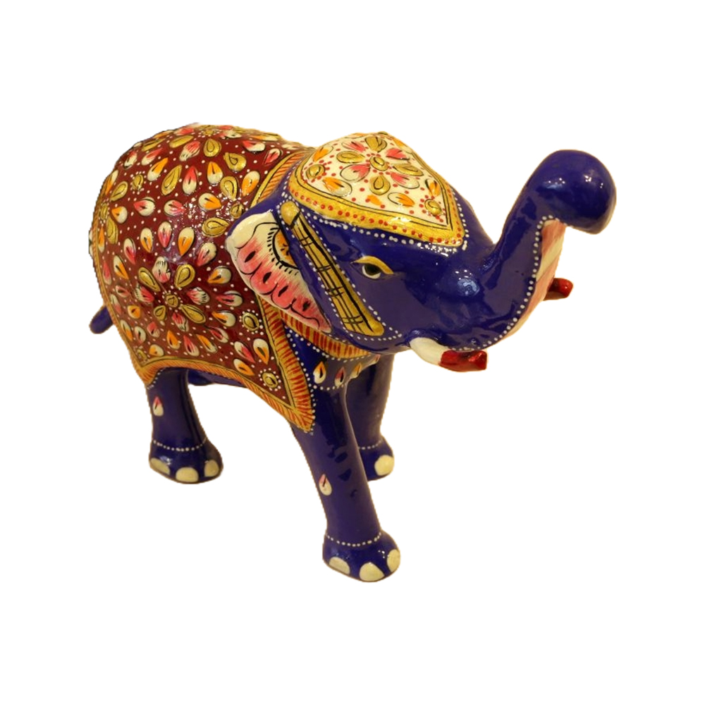 Metal Stone Colorful Elephant 1 Inches for Home Decoration